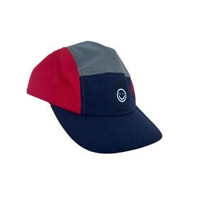 NEFF Five Panel Running Hat Red‎ Grey Navy Smiley Logo Adjustable Strap Outdoor